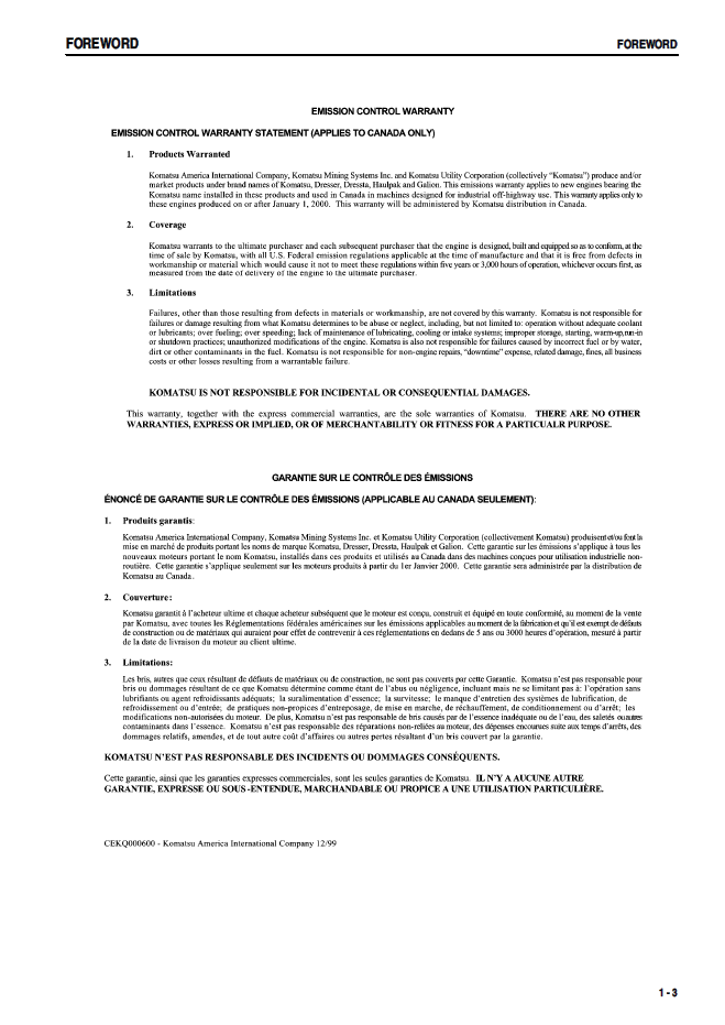 Download Komatsu D31EX-21 Operation Manual SEAM044001T PDF