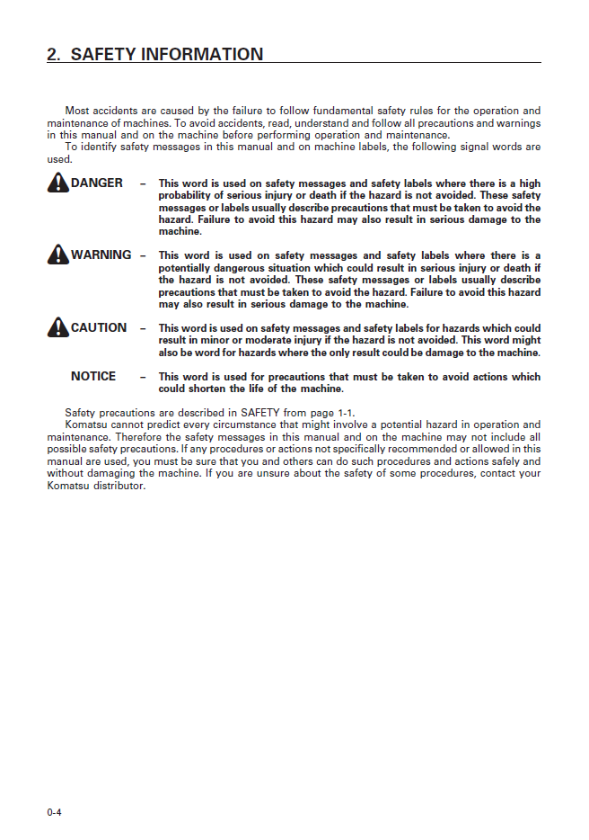 Download Komatsu D375A-3 Operation Manual SEAM045600T PDF
