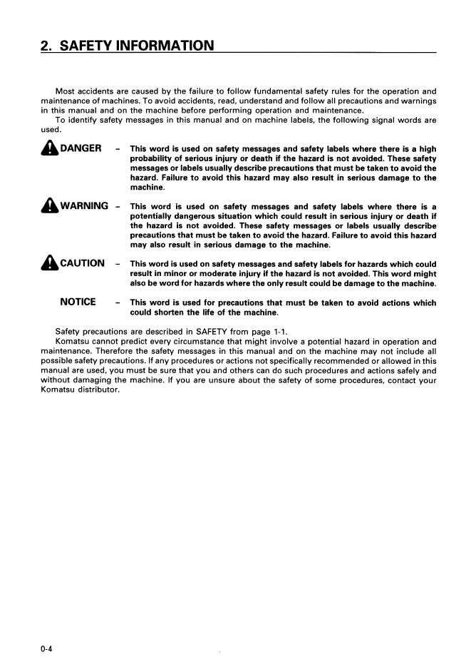 Download Komatsu D575A-2 Operation Manual SEAM007905T PDF