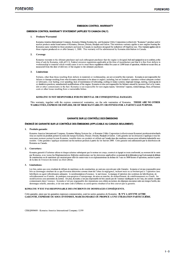 Download Komatsu D575A-3 Super Dozer Maintenance Manual