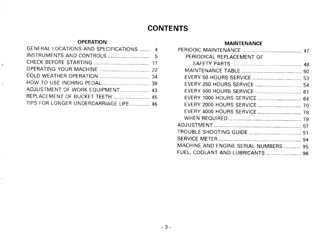 Download Komatsu D57S-1 Dozer Shovel Operation and Maintenance Manual SEAM0135B101