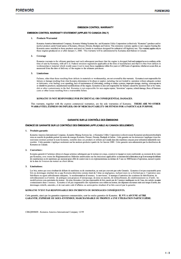 Download Komatsu Excavator Operation & Maintenance Manual PDF