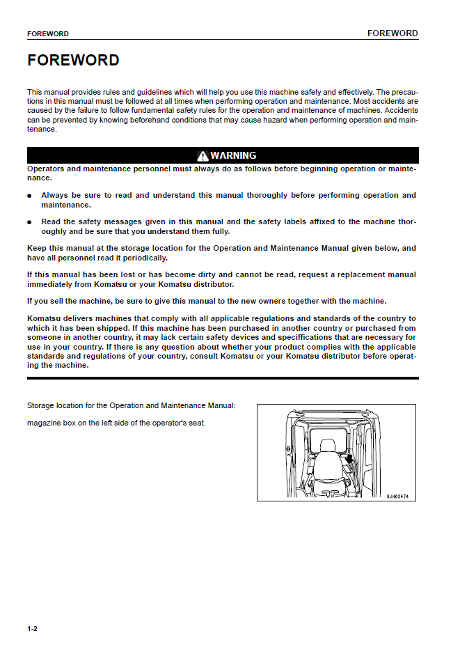 Download Komatsu GALEO PC200-7 PC200LC-7 PC220-7 Excavator Operator's Manual SEAD041000