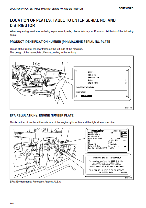 Download Komatsu GD675-3E0 Grader Operation Manual PDF