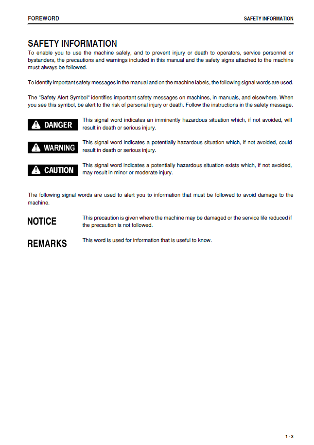 Download Komatsu GD705-5 Grader Operation Manual PEN00687-00 PDF