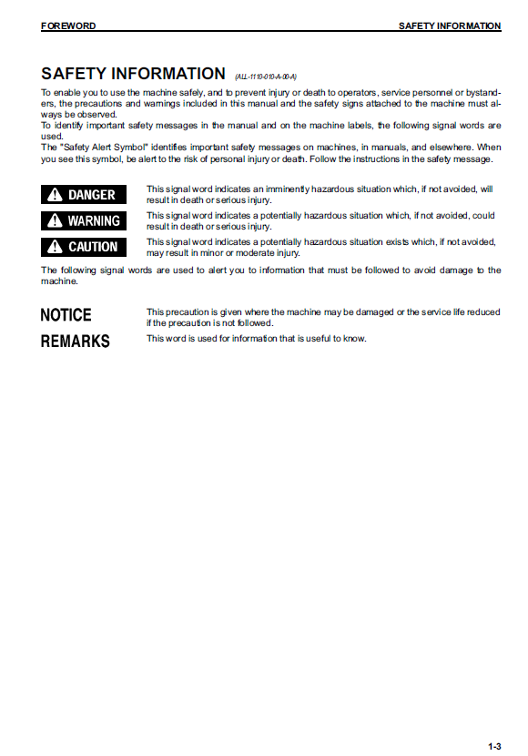 Download Komatsu HM300-3 Dump Truck Operator & Service PDF