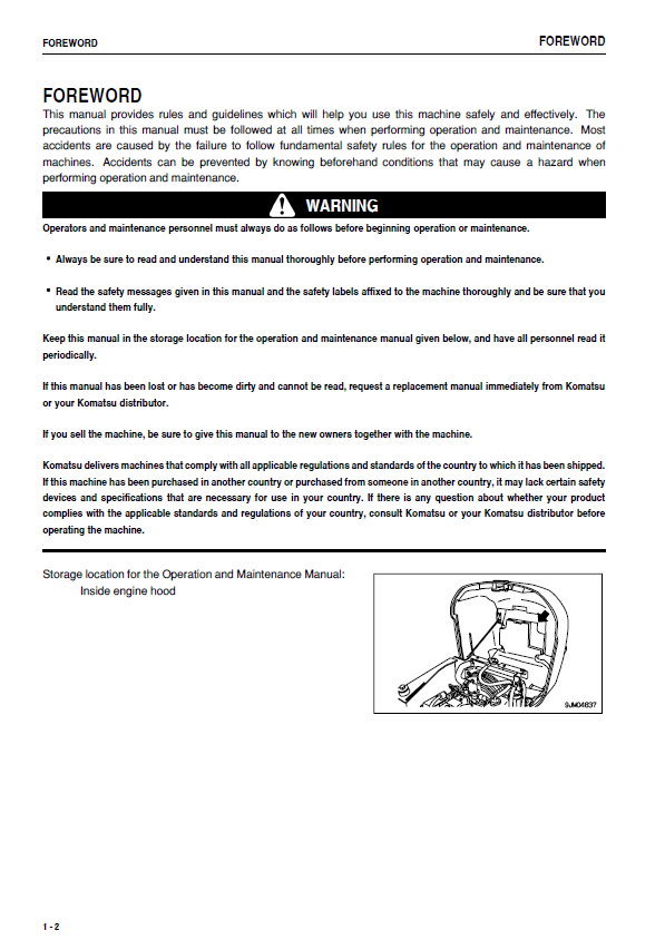Download Komatsu PC09-1 Excavator Service & Operation Guide PDF