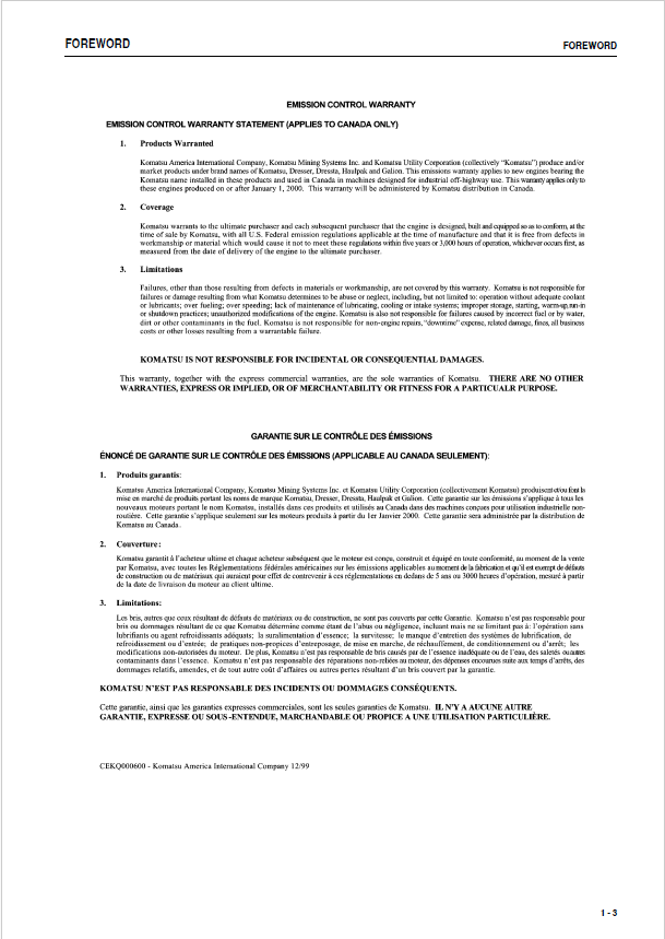 Download Komatsu PC18MR-2 Operation and Maintenance Manual