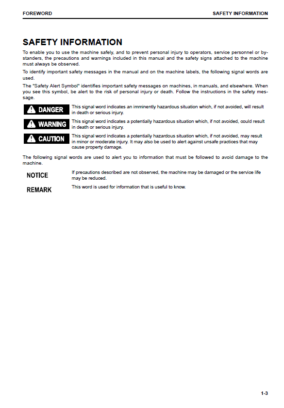 Download Komatsu PC210LC-11 Maintenance & Operation Manual