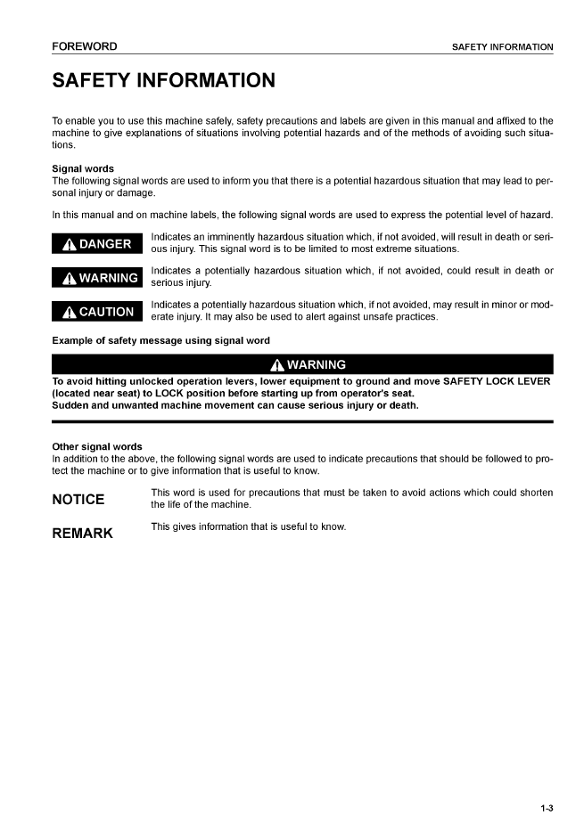 Download Komatsu PC360-7 Excavator Operation & Maintenance Manual OMEH3607M1