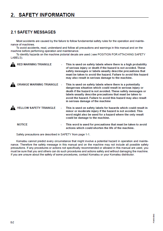Download Komatsu PC450LC-6K Hydraulic Excavator Operator's Manual EEAD008404