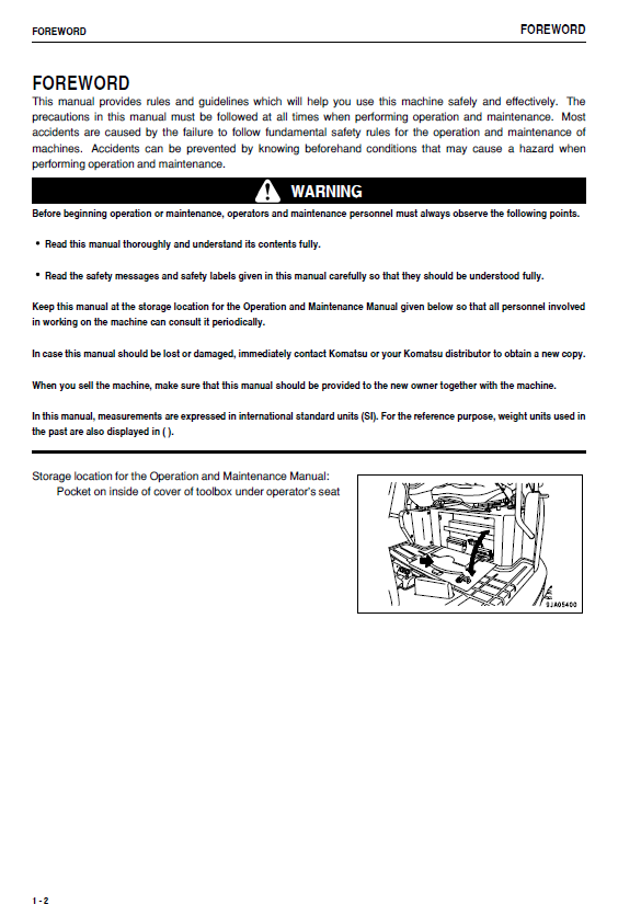 Download Komatsu PC45MR-3 / PC55MR-3 Excavator Operation & Service Manual PDF