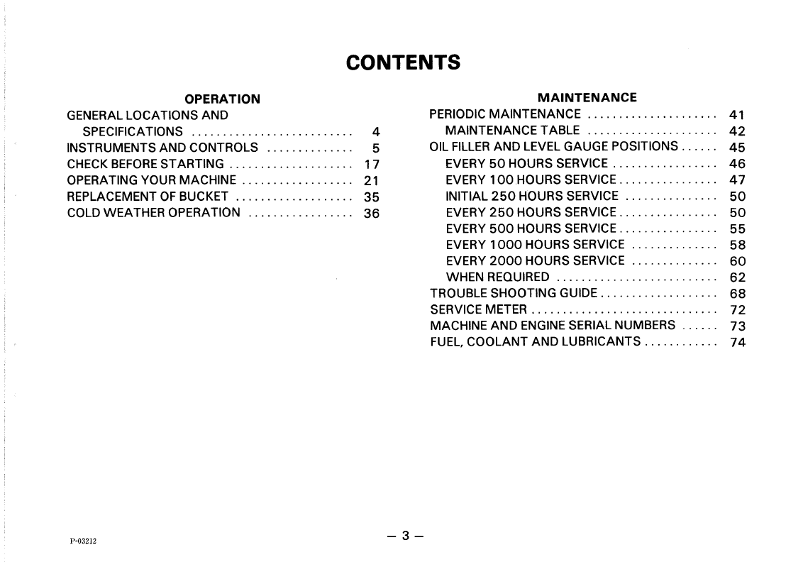 Download Komatsu PC50UU-1 Excavator Operation and Maintenance Manual SEAM020U0100