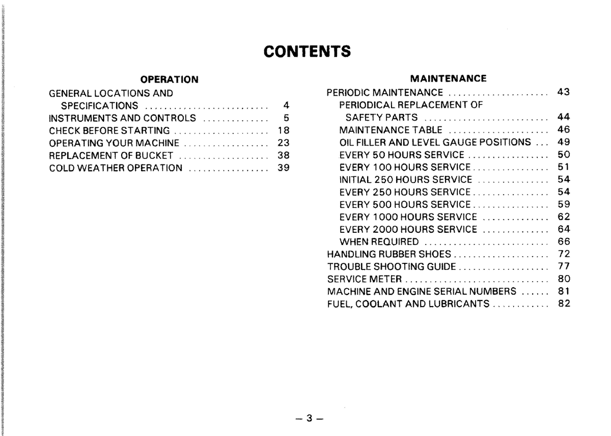 Download Komatsu PC50UU-1 Excavator Operation and Maintenance Manual SEAM020U0101