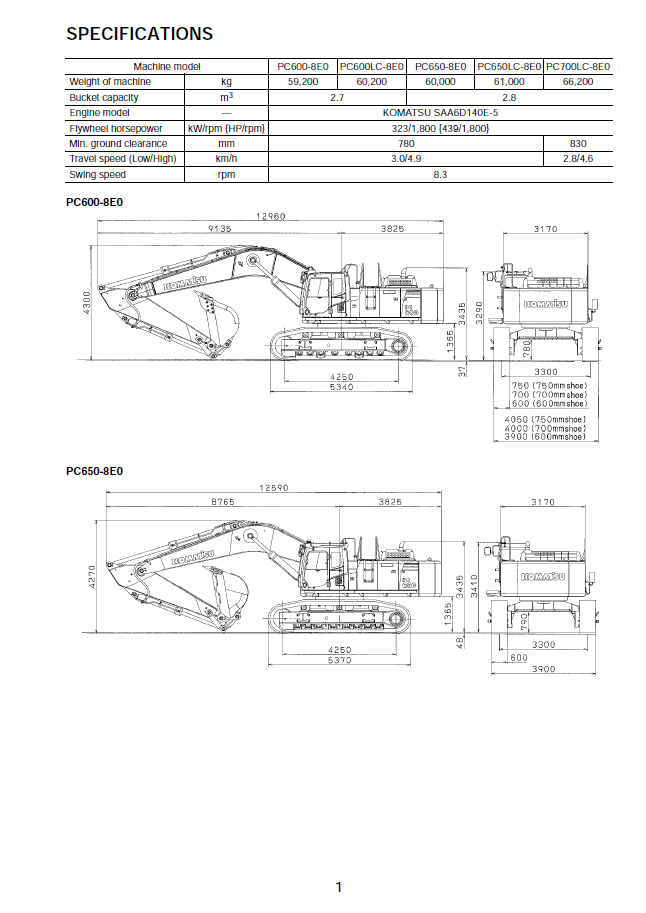Download Komatsu PC600-8E0 to PC700LC-8E0 Field Assembly Manual GEN00101-02 PDF
