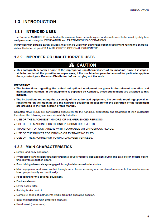 Download Komatsu SK820-5 Turbo Skid-Steer Loader Manual PDF (WEAM005402)