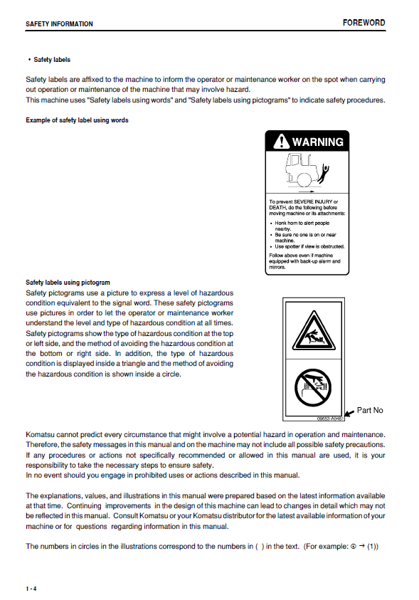 Download Komatsu WA1200-3 Wheel Loader Service & Maintenance Manual