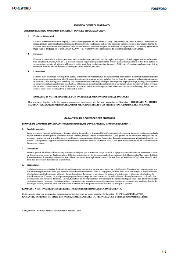 Download Komatsu WA250PT-5 Wheel Loader Operator Manual