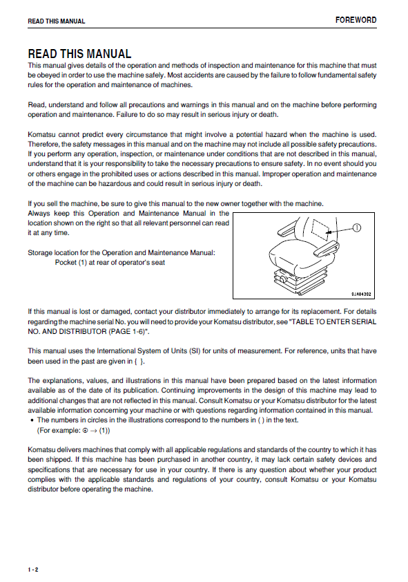 Download Komatsu WA320-6 Wheel Loader Maintenance Guide PDF
