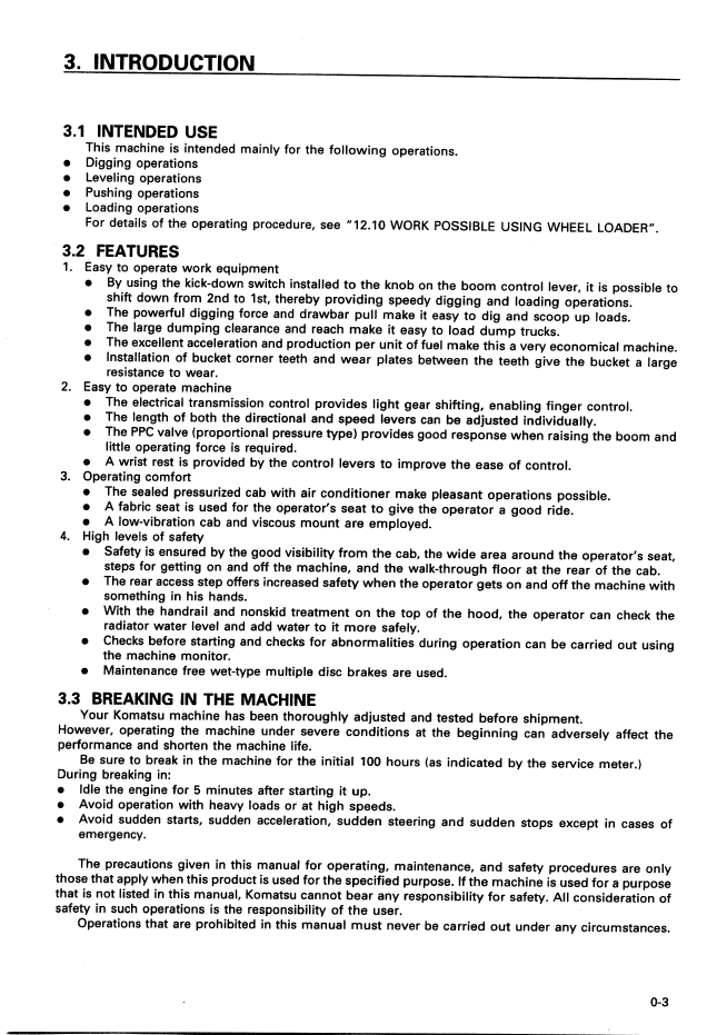 Download Komatsu WA800-3 Operation Manual SEAM018601 PDF