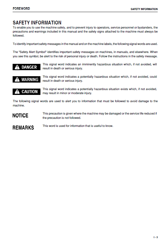 Download Komatsu WD600-6 Loader Operation & Maintenance PDF