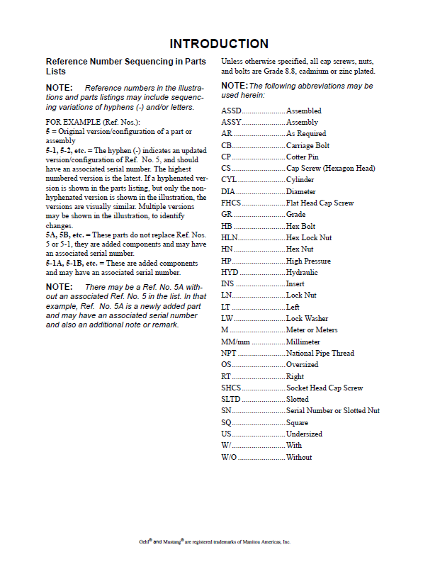 Download MUSTANG 4TNV88-BXBV Engine Parts Catalog & Illustrated Manual PDF