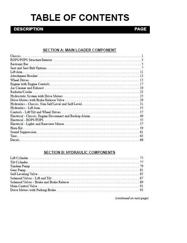 Download MUSTANG 850R 2012 Skid-Steer Loader Parts Manual 917384 PDF