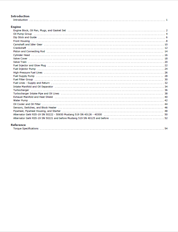 Download MUSTANG TD 2009 L 04 DEUTZ Engine Parts Manual PDF 913282