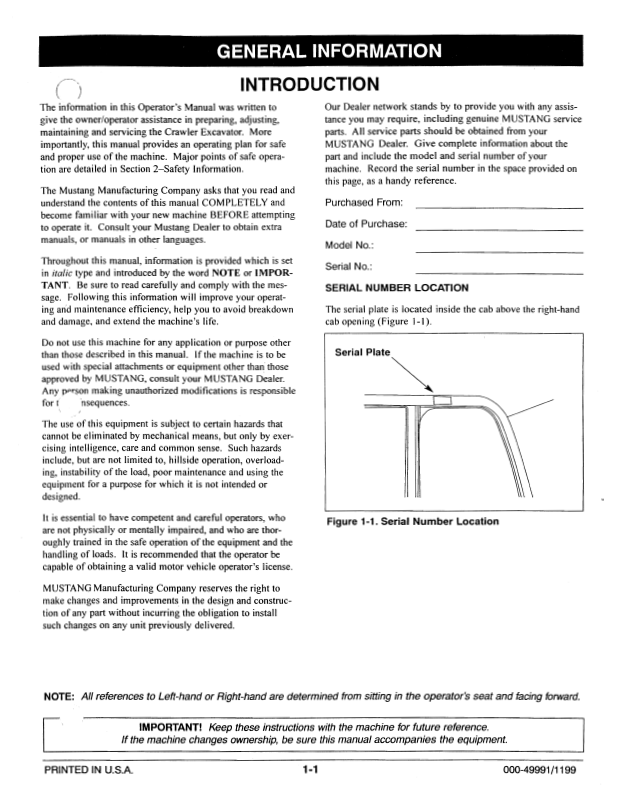 Download Mustang 1402RD 1502RD 1902RD 2202RD Excavator Manual PDF