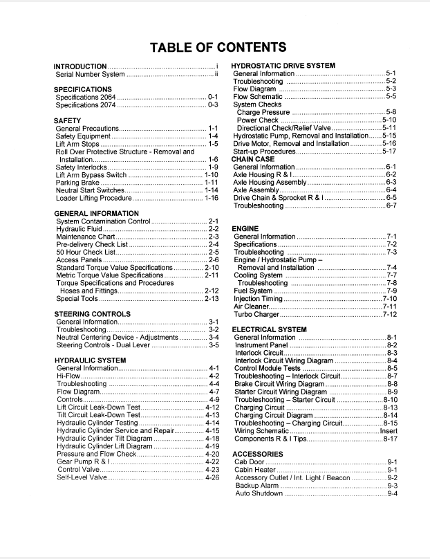 Download Mustang 2064 2074 Skid Steer Loader Manual PDF Guide