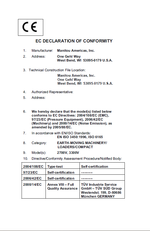 Download Mustang 2700V / 3300V Skid-Steer Loader Manual - 50950001