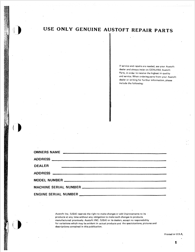 Download Mustang 320 Skid Steer Parts Manual 002-10770 Complete PDF