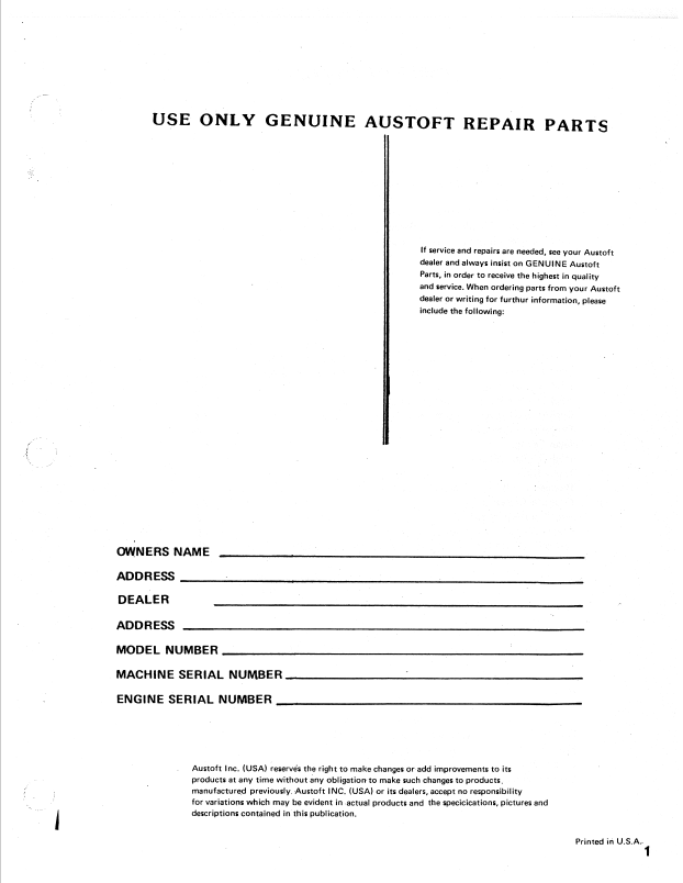 Download Mustang 330 Loader Parts Manual 000-11728 Complete PDF