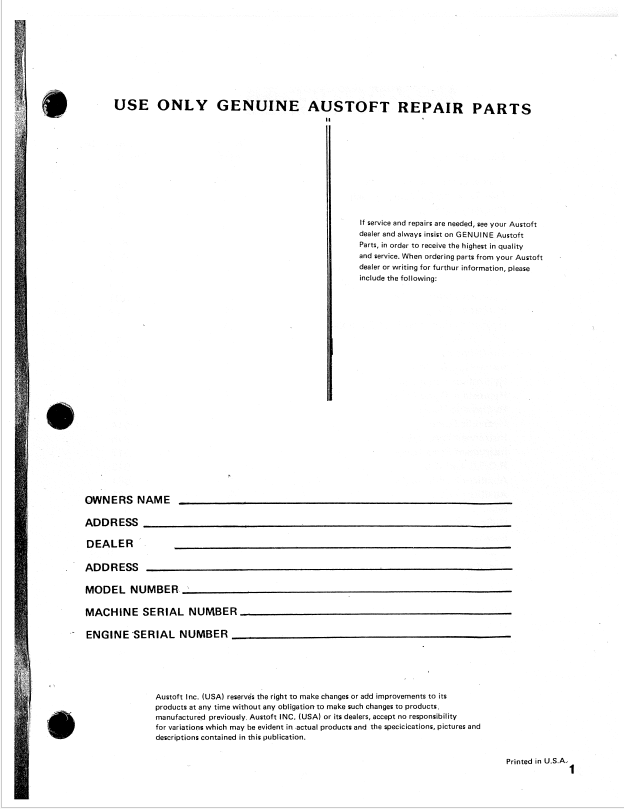 Download Mustang 345 Loader Parts Manual 000-23788 PDF Catalog