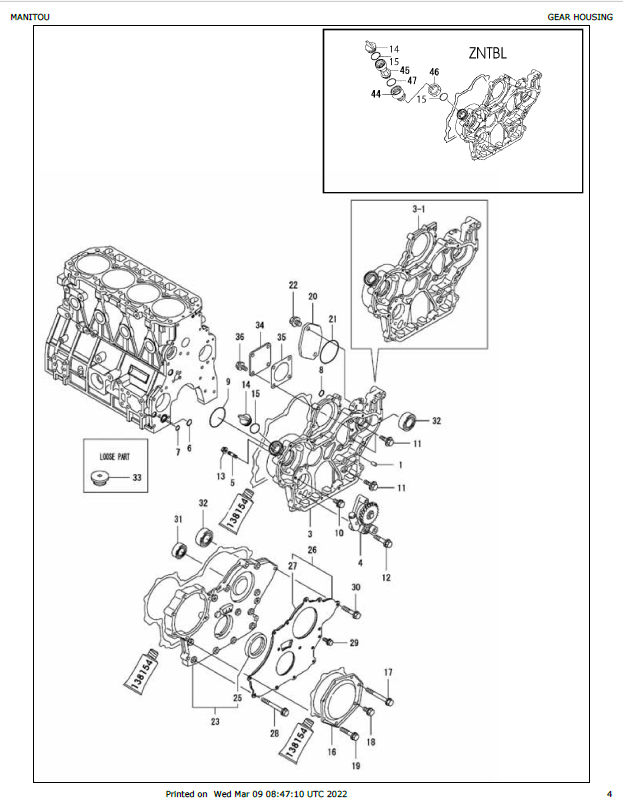 Download Mustang 4TNV98 Engine Parts Catalog Manual 917304