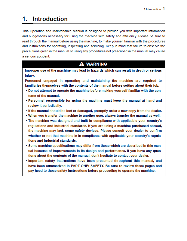 Download Mustang 550Z Compact Excavator Manual 50940329 PDF