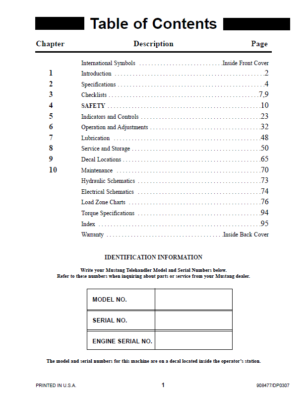 Download Mustang 742 944 1155 Operator Manual (PDF 908477)