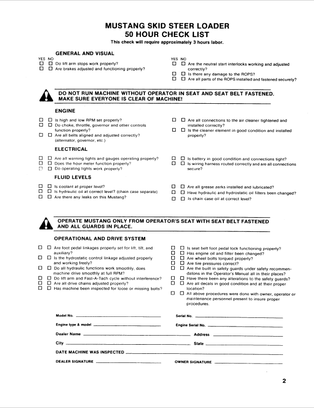 Download Mustang 940 Operator Manual PDF | Skid Steer Loader 000-11883