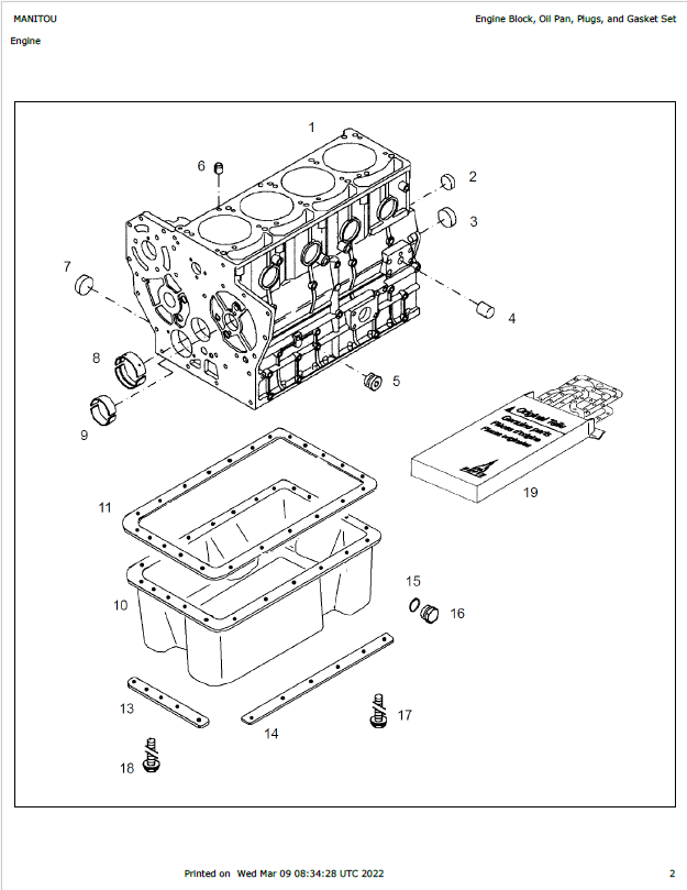 Download Mustang Deutz TD 2009 L 04 Parts Catalog Manual 913282 PDF