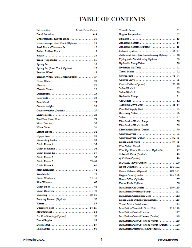 Download Mustang ME8002 Excavator Parts Catalog 918053 PDF Manual