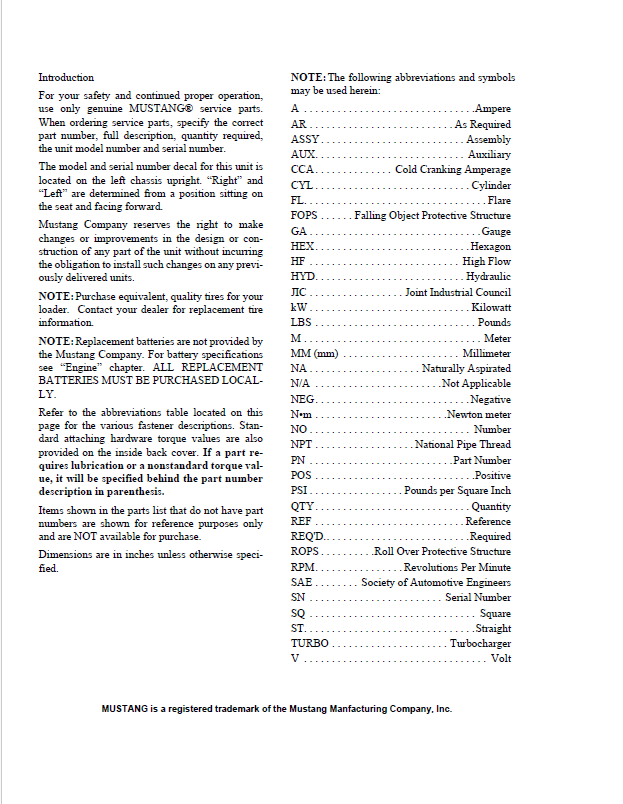 Download Mustang ML68 Loader Parts Manual 918141 – PDF Catalog