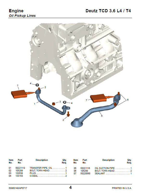 Download Mustang VT320 / 3200VT Deutz Engine Parts Manual PDF