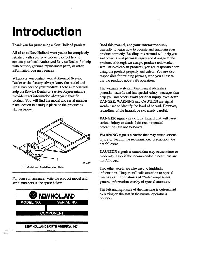 Download New Holland 50 Mid-Mount Blade Operator Guide 42871800 PDF