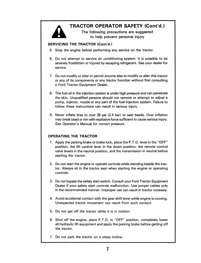 Download New Holland 7000 Tractor Operator Manual 42700010