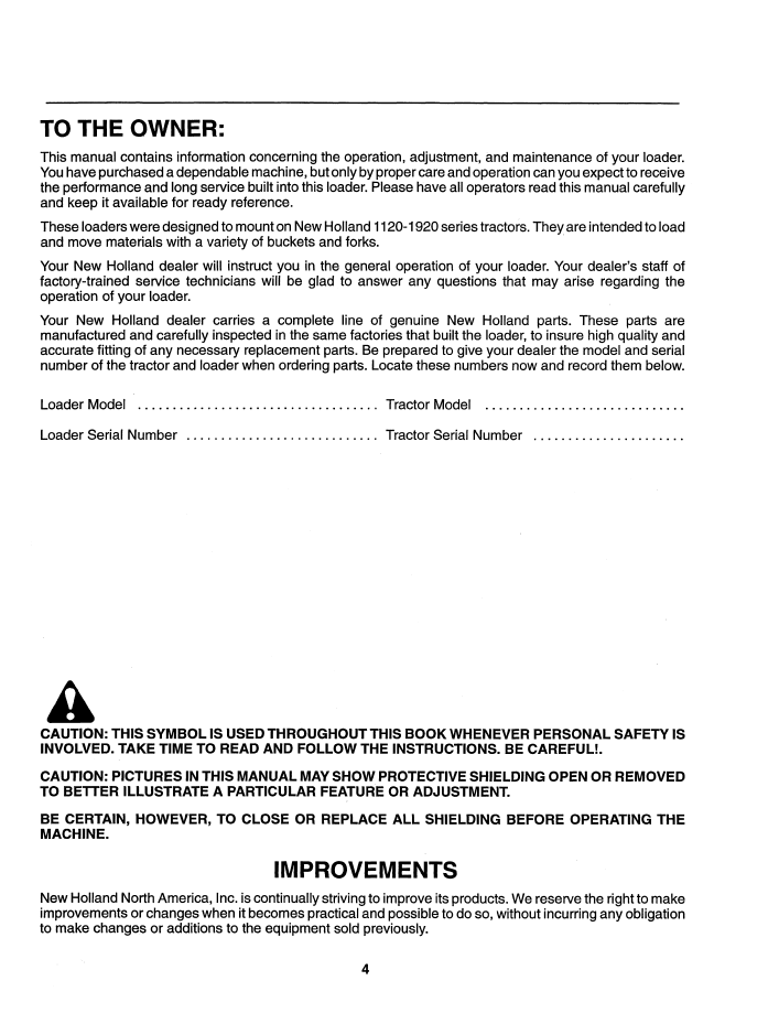 Download New Holland 7106Q 7108Q Loader Operator Manual Guide 43591002 PDF