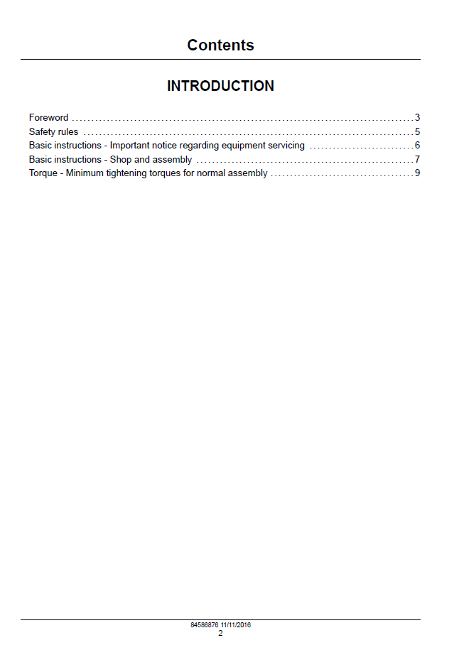 Download New Holland CNH Vector Engine Service Manual 84586876 PDF