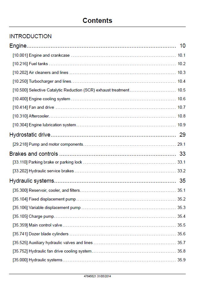 Download New Holland D180C Dozer Workshop Service Manual - 47645621 PDF