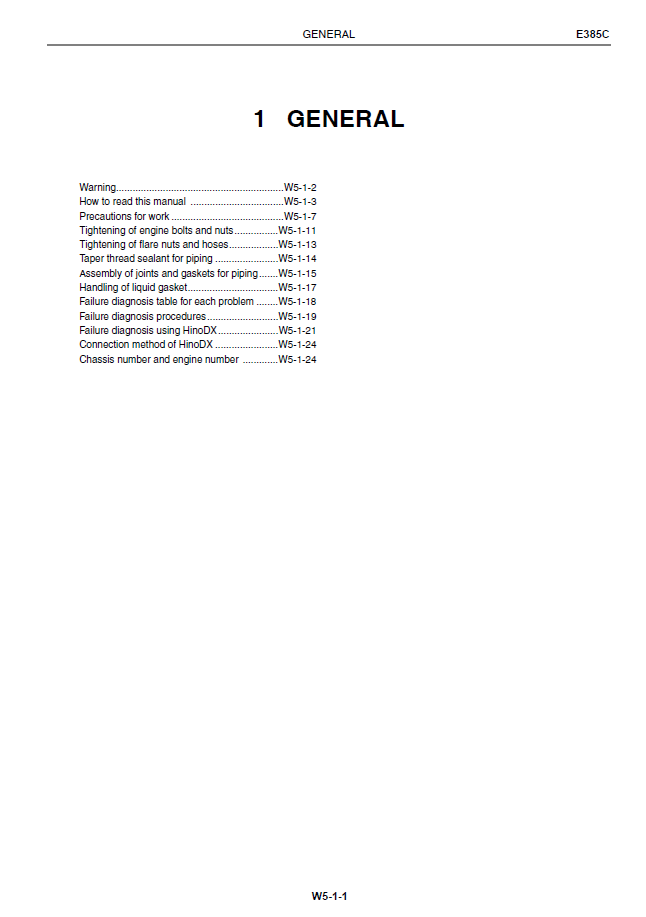 Download New Holland E385C Hino Engine Service Manual Supplement 47391166A PDF