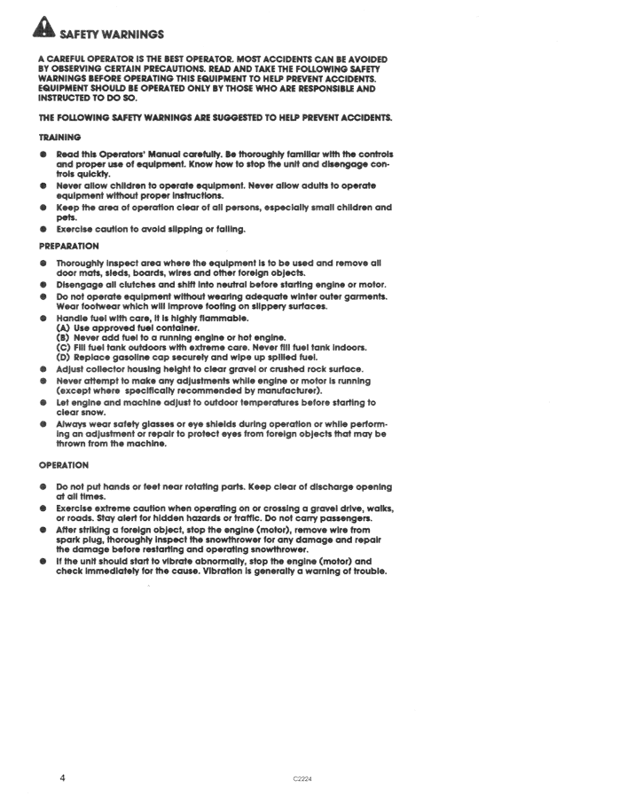 Download New Holland Ford 63712 9607450 Snowthrower Operator Manual 42643610