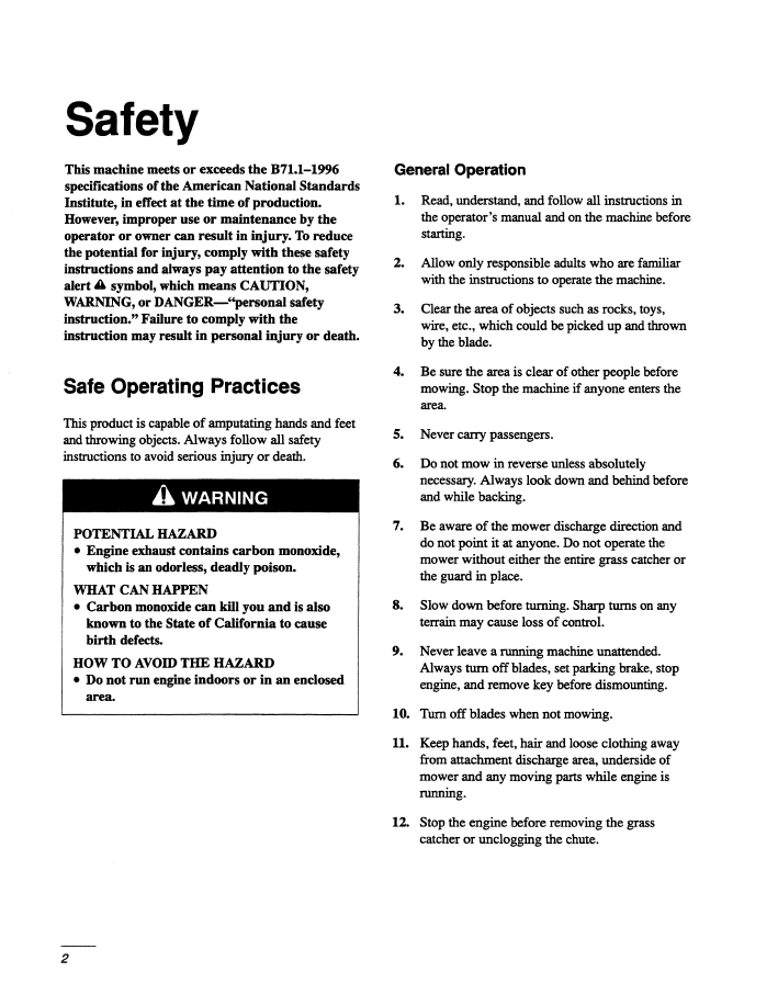 Download New Holland GT20 Garden Tractor Operator Manual 42682200